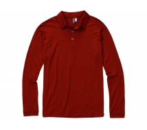 Рубашка поло - IBEX VT Long Sleeve Polo (Dark Pomegranate) (Производство США)