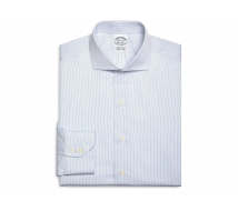 Рубашка костюмная в мелкую клетку BROOKS BROTHERS Slim Fit Small Check Dress Shirt -Made in U.S.A.- (Large) (Производство США)