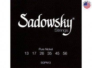 Комплект струн 013-056 для электрогитары SADOWSKY Black Label Pure Nickel Electric Guitar Strings 13-56 (Производство США)