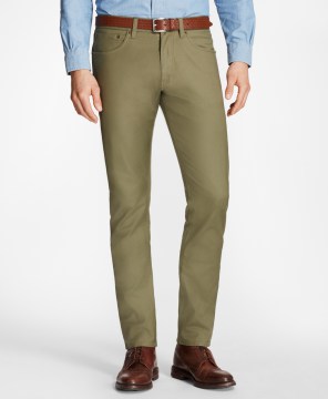 Модельные брюки селвидж - BROOKS BROTHERS Five-Pocket Selvedge Twill Pants (Страна США)