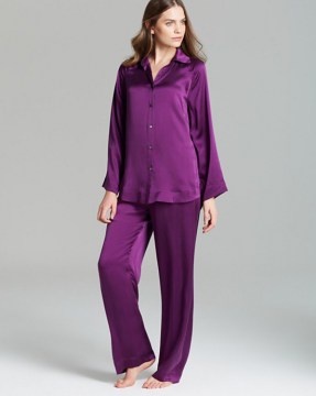 Пижама комплект - DONNA KARAN Sleepwear Glamour Silk Pajama Set (Size Large) (Страна США)