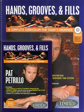 Книга с нотами и DVD-диском: Hands, Grooves, & Fills By Pat Petrillo