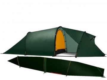 Палатка с тамбуром и подстилом - HILLEBERG NALLO 2 GT (GREEN) (Производство Эстония)
